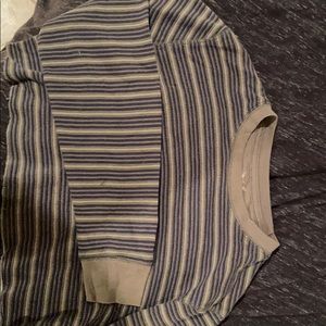 Striped green long sleeve t shirt